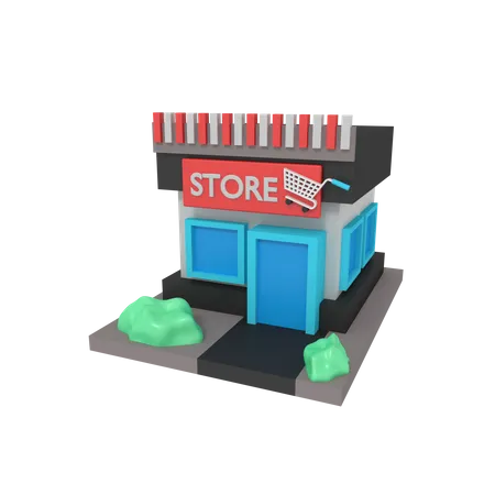 Magasin  3D Illustration