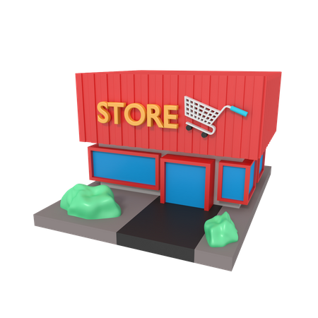 Magasin  3D Illustration