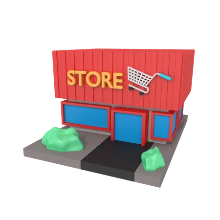 Magasin  3D Illustration