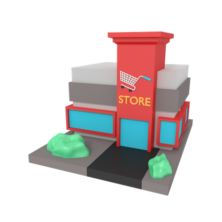 Magasin  3D Illustration