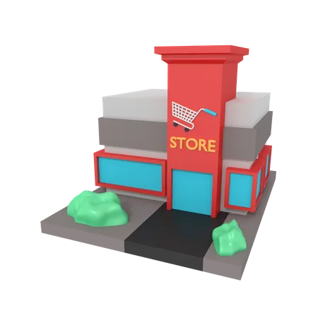 Magasin  3D Illustration