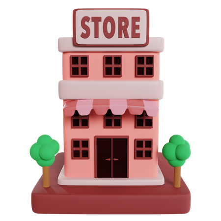 Magasin  3D Illustration