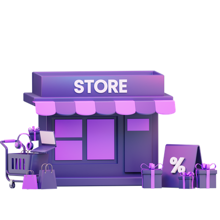 Magasin  3D Icon