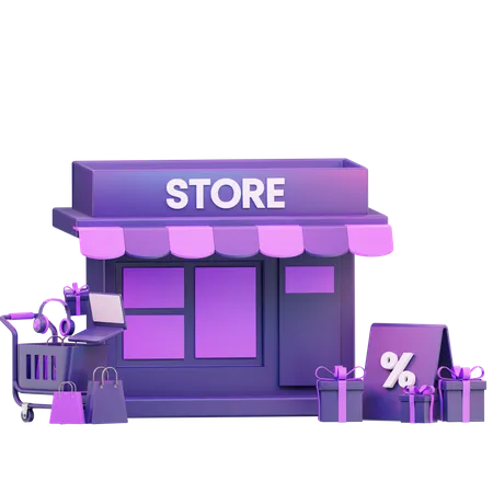 Magasin  3D Icon