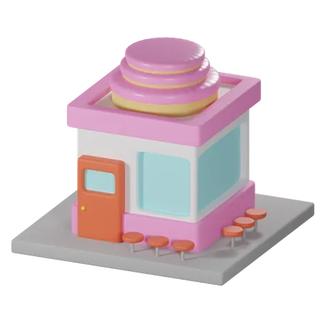 Magasin de bonbons et de gâteaux  3D Icon