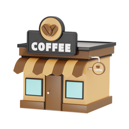 Magasin de café  3D Icon