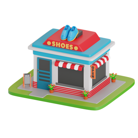 Boutique de chaussures  3D Icon