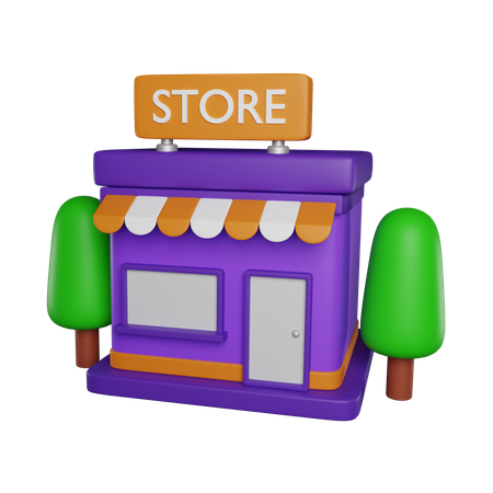 Magasin de détail  3D Icon