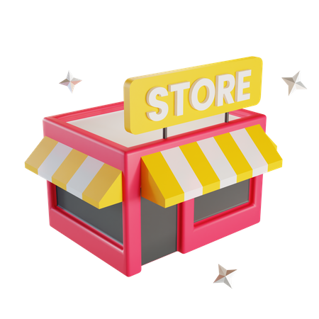 Magasin  3D Illustration