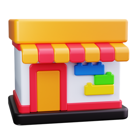 Magasin de jouets  3D Icon