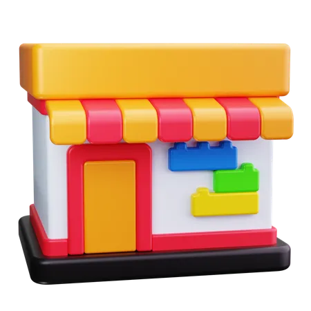 Magasin de jouets  3D Icon