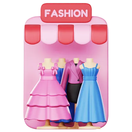 Magasin de mode  3D Icon