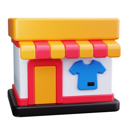 Magasin de vêtements  3D Icon