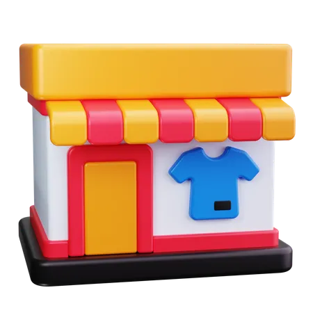 Magasin de vêtements  3D Icon