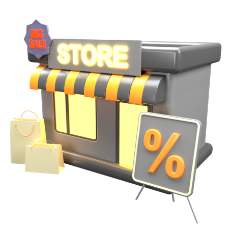 Remise en magasin  3D Icon