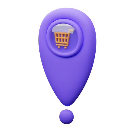 Emplacement du magasin  3D Icon