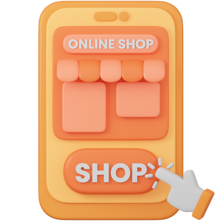 Magasin en ligne 3D Icon