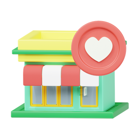 Magasin préféré  3D Icon