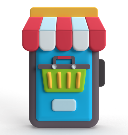 Magasin mobile  3D Icon