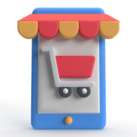 Magasin mobile  3D Icon