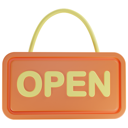 Magasin ouvert  3D Icon