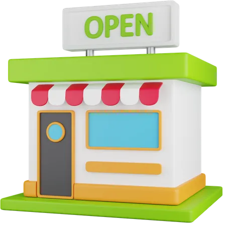 Magasin ouvert  3D Icon