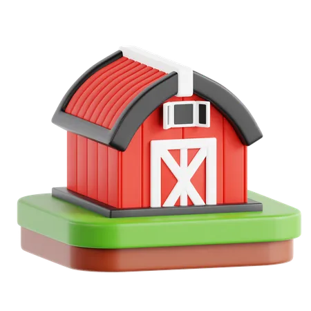 Magazzino attrezzature agricole  3D Icon