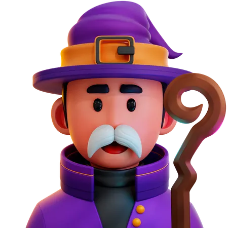 Mage Wizard  3D Icon