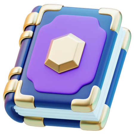 魔法の本  3D Icon