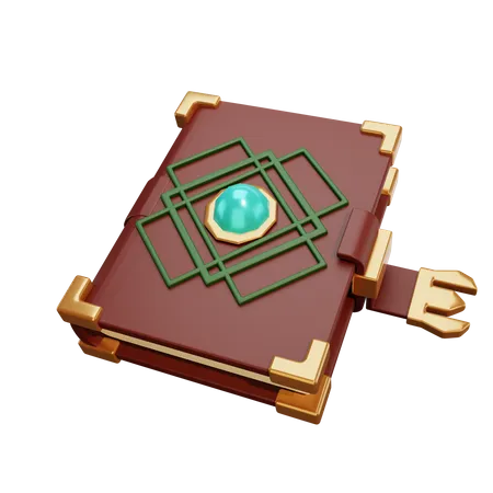 Magic Book  3D Illustration