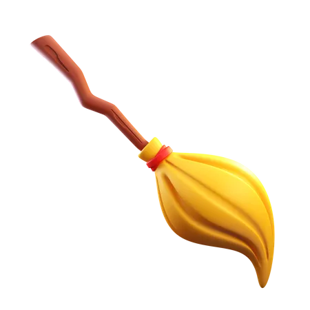 Magic Broom  3D Icon