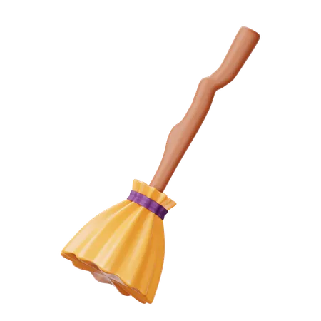 Magic Broom  3D Icon