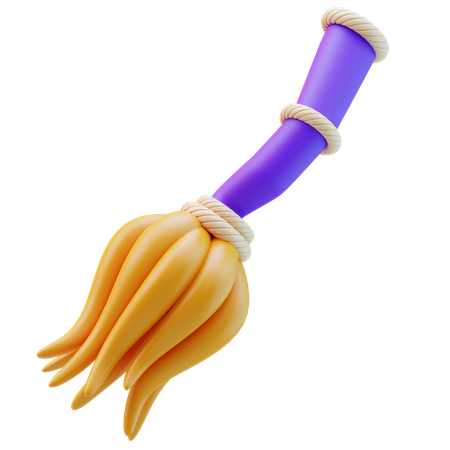 Magic Broom  3D Icon