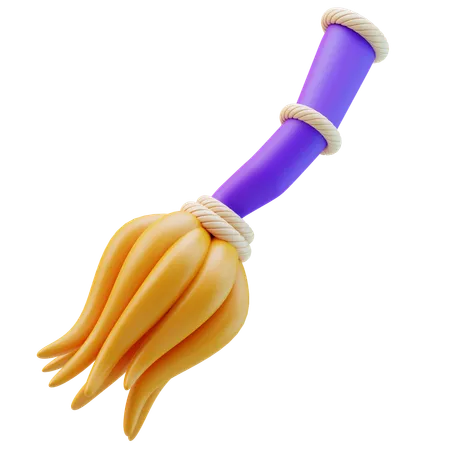 Magic Broom  3D Icon