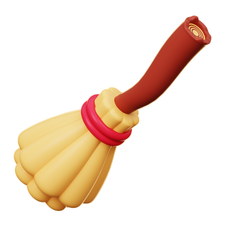 Magic Broom  3D Icon