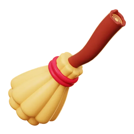 Magic Broom  3D Icon