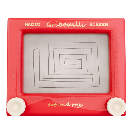 Magic drawing board toy  3D Icon