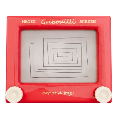 Magic drawing board toy  3D Icon
