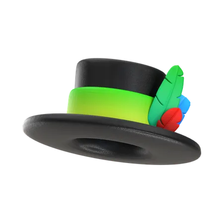 3 D Rendering Carnival Magic Hat Icon 3D Icon