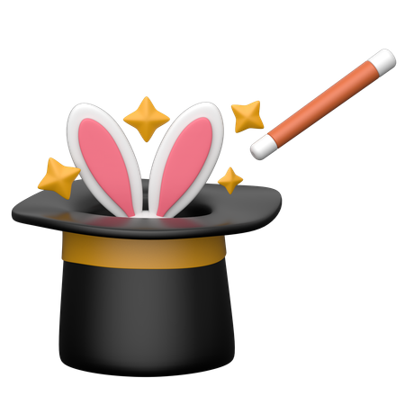 Magic hat  3D Icon