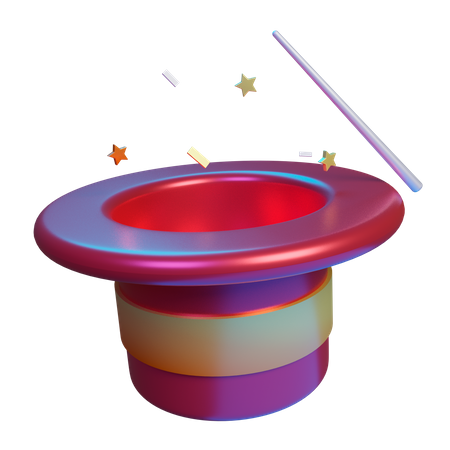 Magic hat  3D Icon