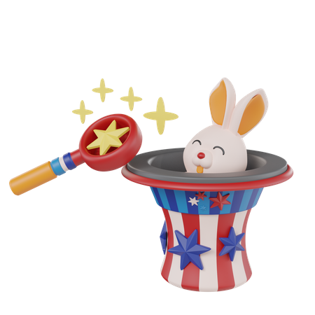 Magic Hat Rabbit  3D Icon