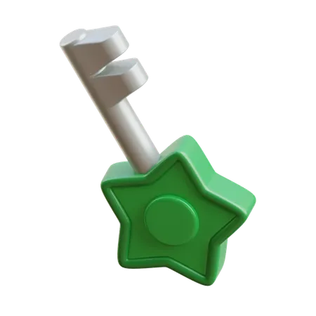 Magic Key  3D Icon