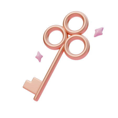 Magic key  3D Icon