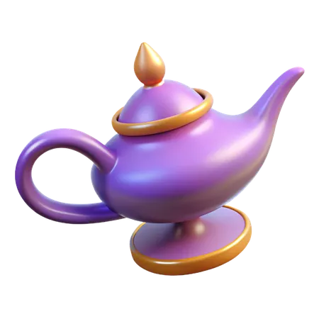 Magic Lamp  3D Icon