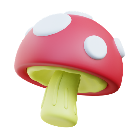 Magic Mushroom  3D Icon