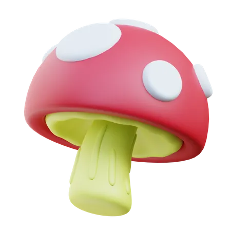 Magic Mushroom  3D Icon
