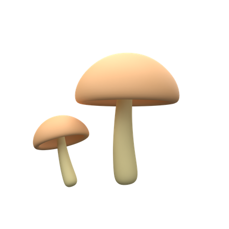 Magic Mushrooms 3D Icon