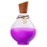 3d magic potion illustration