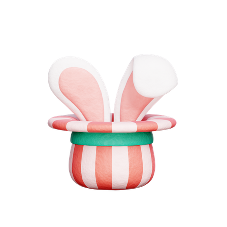 Magic Rabbit Hat  3D Icon